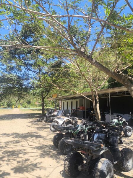 ATV riding area at Marilaque Camp, Tanay, Rizal, surrounded by trees